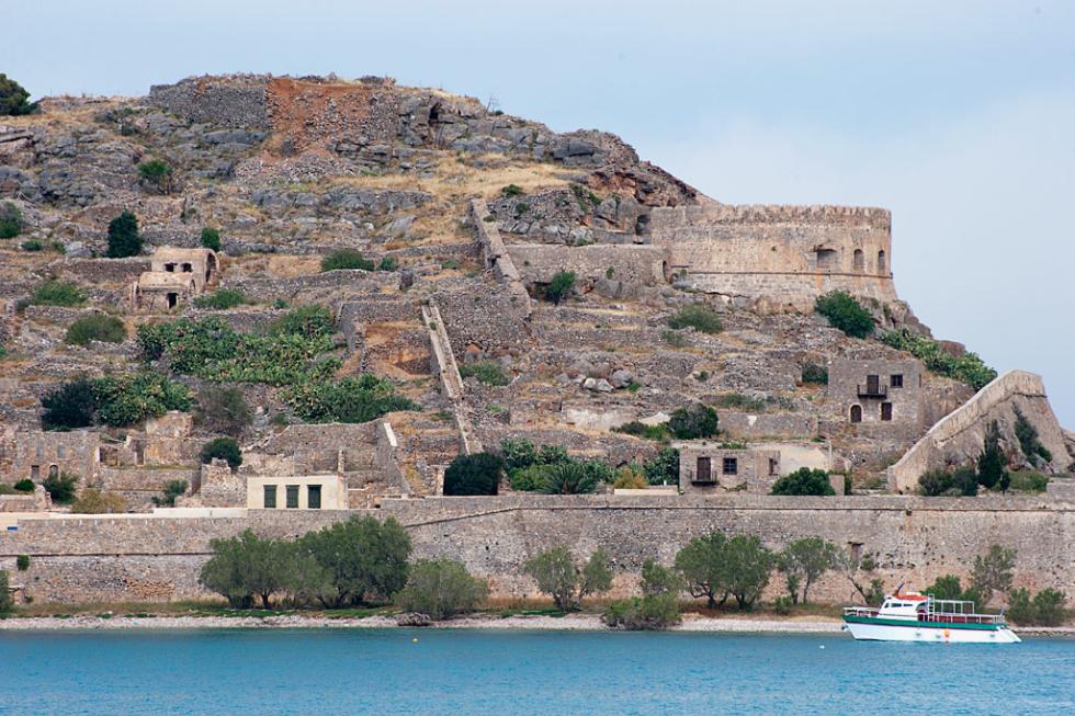 Spinalonga has long been a place of refuge, most recently for lepers. Crete, Greece.