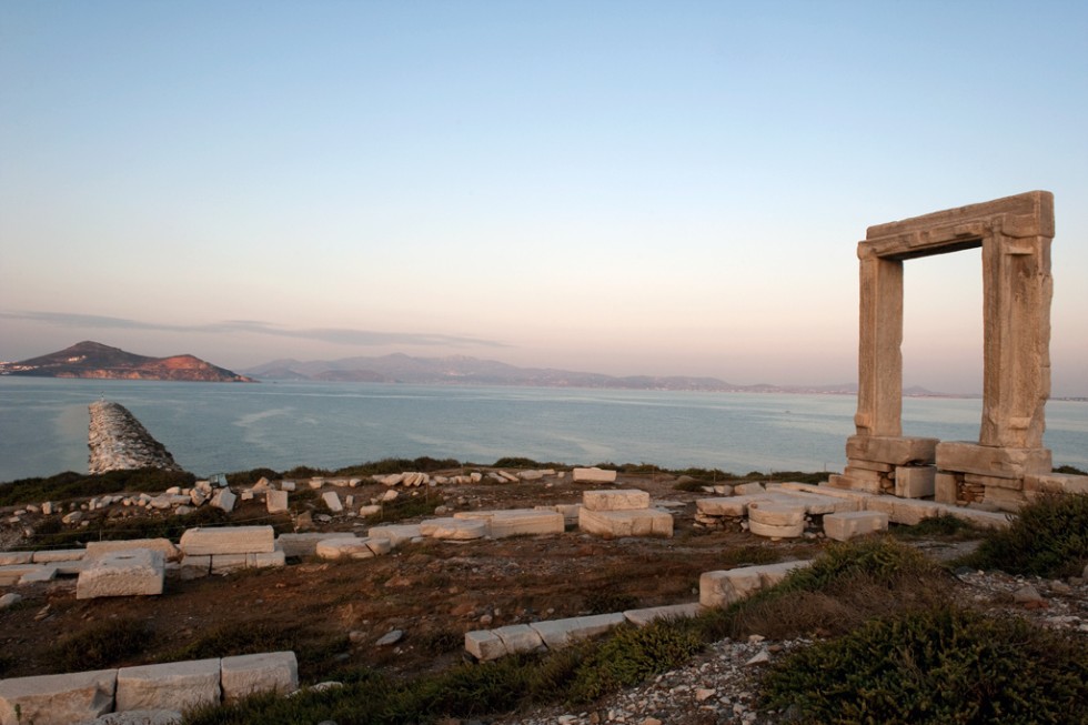 Portara in Naxos, Greece.