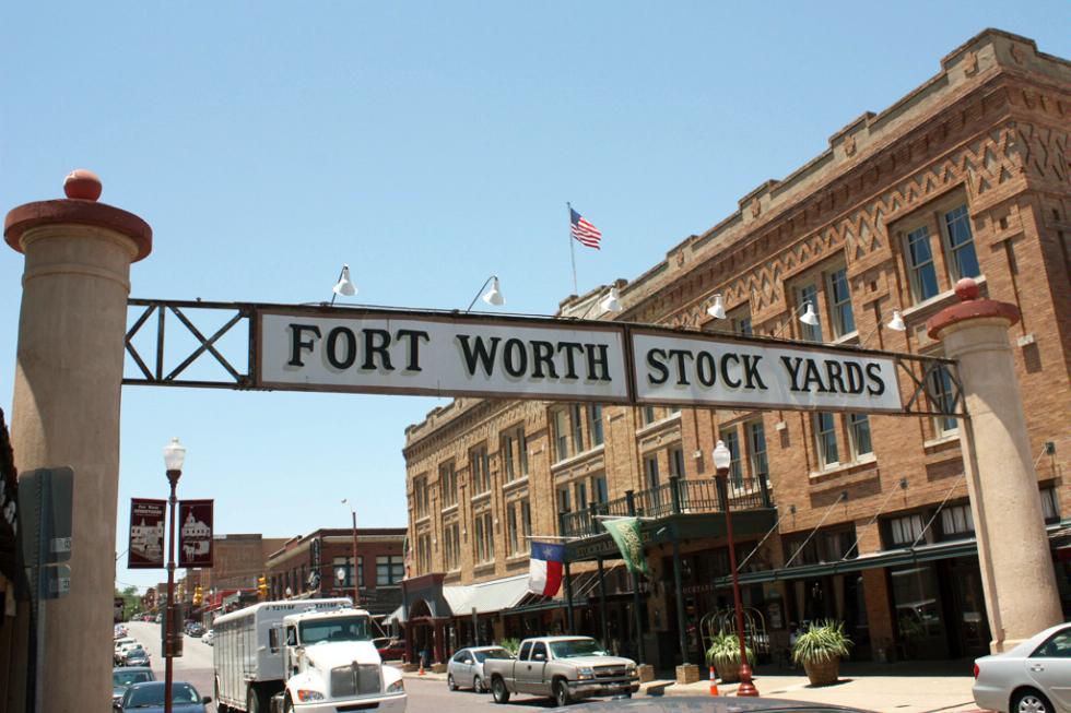 Stockyards National Historic District in Fort Worth, Texas
