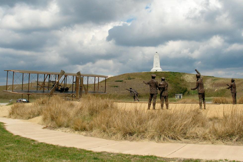 The Wright Brothers National Memorial in Kill Devil Hills, North Carolina