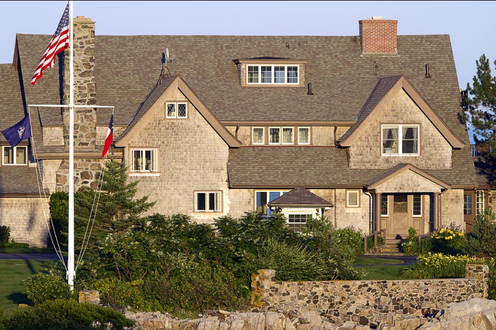 Walker's Point, the home of the Bush family, in Kennebunkport, ME.