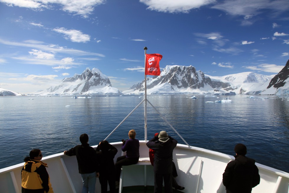Expedition in Penola Strait, Antarctica.
