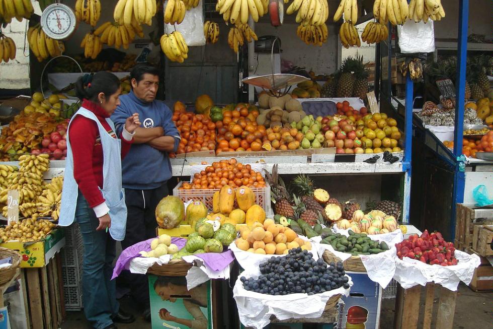 Mercado de Surquillo in Lima, Peru.