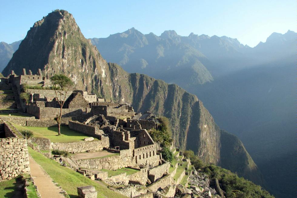 View of Machu Picchu in Peru's Sacred Valley.