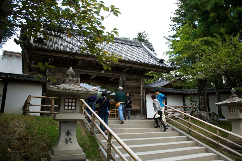 Chusonji temple steps, Hiraizumi.