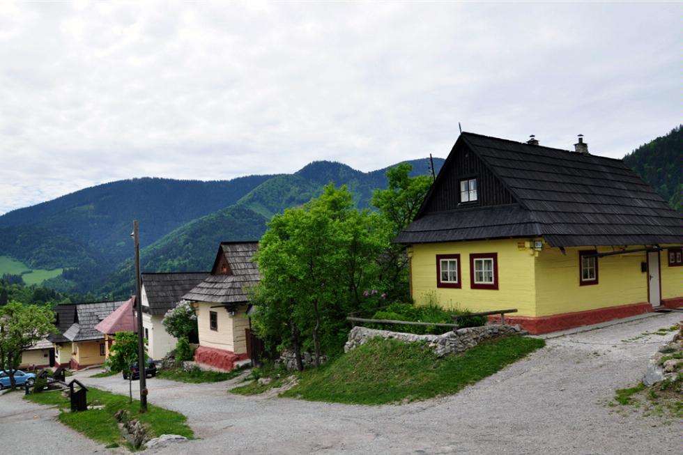 Vlkolinec, in the Carpathian Mountains, Slovakia.