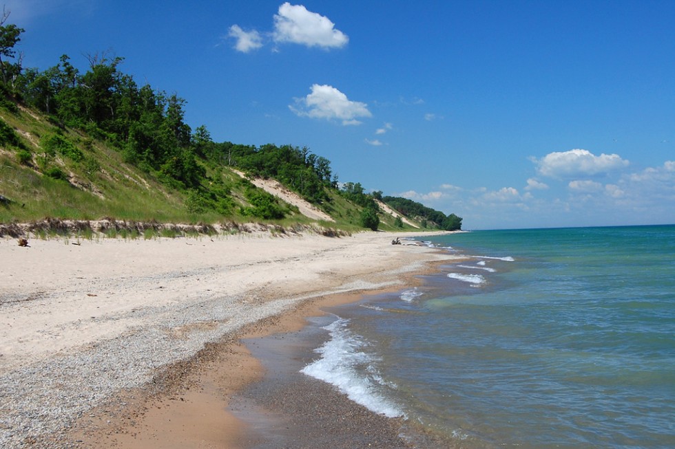 A view of the Indiana Dunes, south of Mt. Baldy in Michigan City, Indiana.
