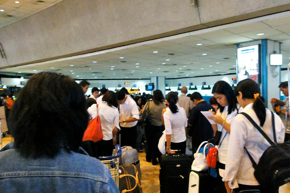 Terminal 1 in Manila Airport in the Philippines.