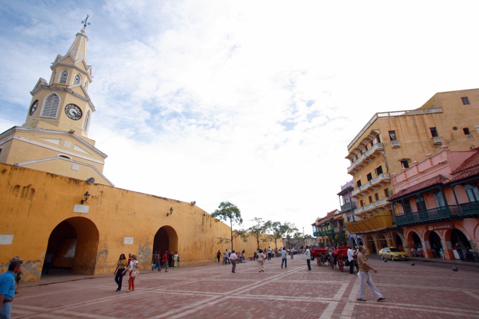Historical center of Cartagena, Colombia.