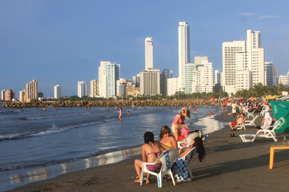 El Laguito beach, Cartagena, Colombia.