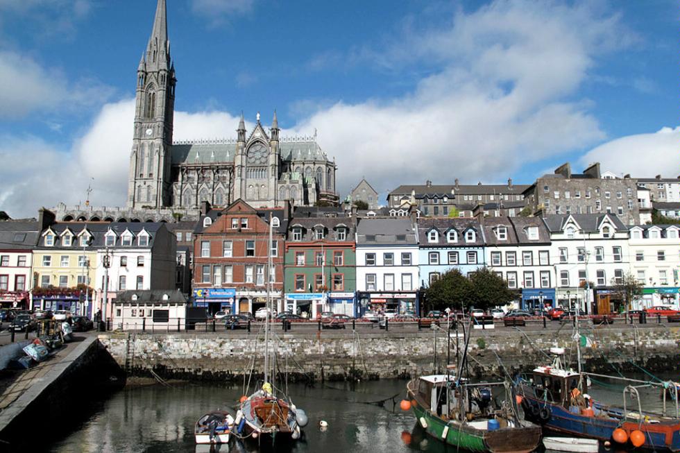 The waterfront in Cobh, County Cork.