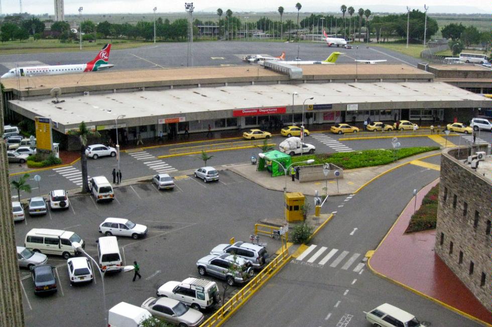 Jomo Kenyatta International Airport in Nairobi, Kenya.