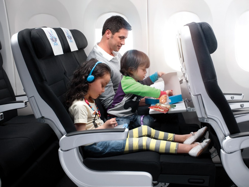 Air New Zealand offers goodie bags to help keep kids entertained.
