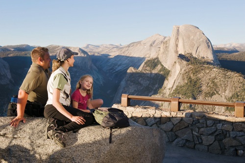 Hiking Glacier Point, Yosemite National Park. Photo courtesy DNC Parks & Resorts at Yosemite, Inc.