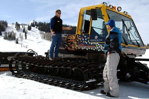 A snow cat at Crested Butte Mountain Resort. Courtesy Tom Stillo/CBMR