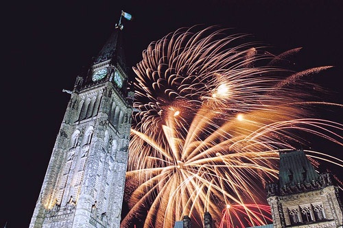Canada Day celebrations in the capital city Ottawa
