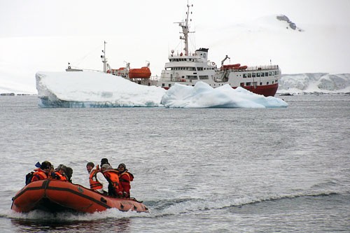 In accordance with existing IAATO codes, no more than 100 passengers from any one cruise ship can set foot on Antarctic land at the same time. Visitors typically take small Zodiac boats to shore, where they are forbidden both from leaving anything behind, and from disturbing the local wildlife. Visit <strong><a href="http://www.iaato.org/visitors.html" target="_blank">www.iaato.org/visitors.html</a></strong> for a full list of IAATO visitor guidelines.